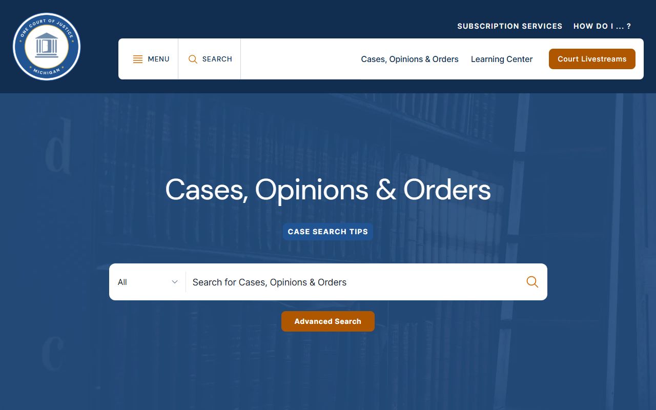 Michigan Courts opinions and orders search tied to Houghton County court dockets